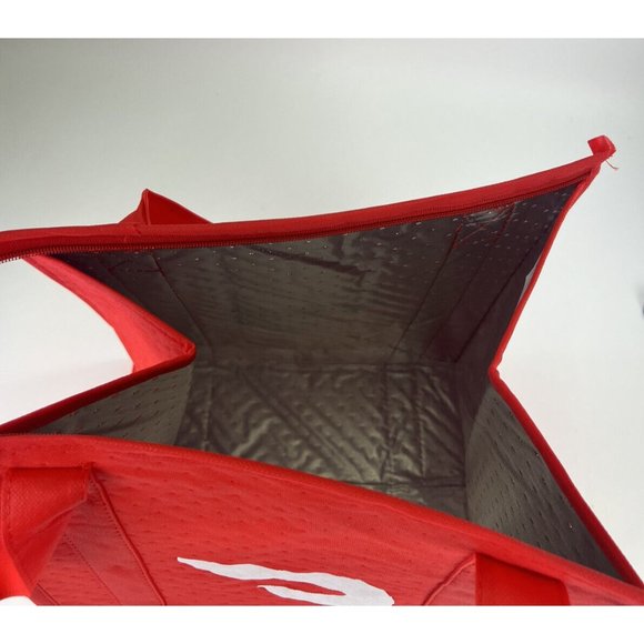 Doordash Insulated Red Thermal Food Tote w/ Zipper Food Delivery Shopping Bag - Picture 2 of 9